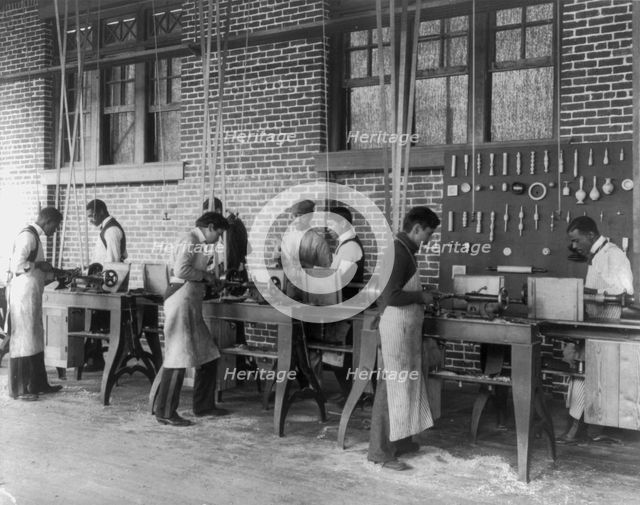 American Indian and African American students at Hampton Institute, Hampton, Va., 1900(?). Creator: Frances Benjamin Johnston.