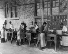 American Indian and African American students at Hampton Institute, Hampton, Va., 1900(?). Creator: Frances Benjamin Johnston