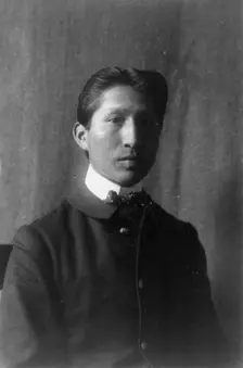 American Indian student, half-length portrait..., Hampton, Virginia, between 1899 and 1900. Creator: Frances Benjamin Johnston