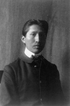 American Indian student, half-length portrait..., Hampton, Virginia, between 1899 and 1900. Creator: Frances Benjamin Johnston