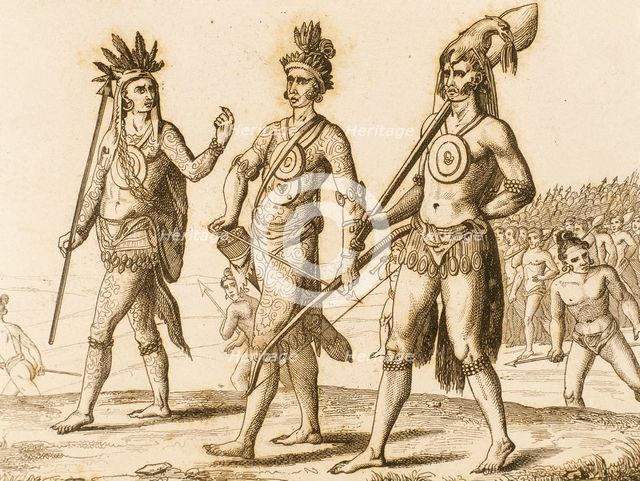 American Indians, 16th century (1841). Creator: Unknown.