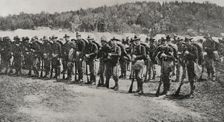 American infantry troops, Cuba, Spanish-American War, 1898. Creator: Unknown