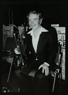 American jazz trumpeter Bill Berry. Creator: Denis Williams