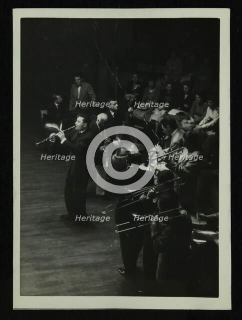 American jazz legend Sidney Bechet in concert at Colston Hall, Bristol, 1956. Artist: Denis Williams