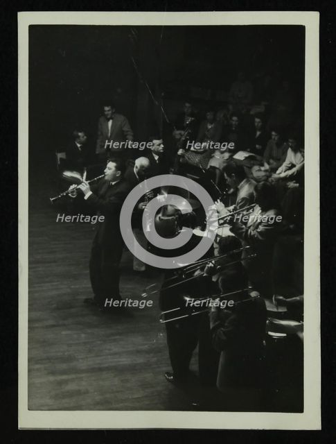 American jazz legend Sidney Bechet in concert at Colston Hall, Bristol, 1956. Creator: Denis Williams.