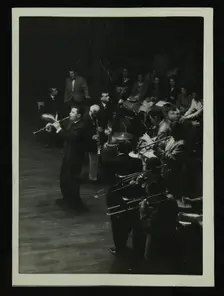 American jazz legend Sidney Bechet in concert at Colston Hall, Bristol, 1956. Creator: Denis Williams