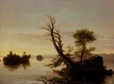 American Lake Scene, 1844. Creator: Thomas Cole
