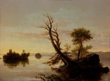 American Lake Scene, 1844. Creator: Thomas Cole