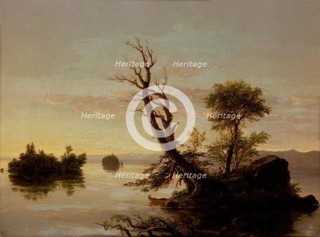American Lake Scene, 1844. Creator: Thomas Cole.