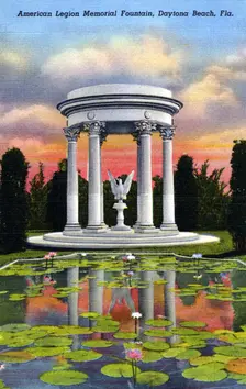 American Legion Memorial Fountain, Daytona Beach, Florida, USA