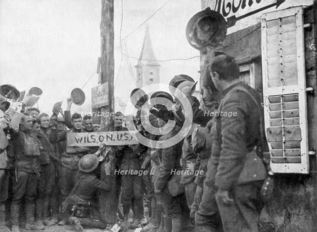 American soldiers in the the village of Nonsard, north east of Saint-Mihiel, (1926). Artist: Unknown