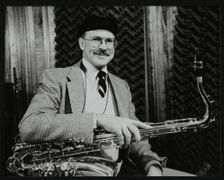 American saxophonist Don Lanphere at The Bass Clef, London, 1985. Creator: Denis Williams