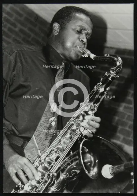American saxophonist Rickey Woodard playing at The Fairway, Welwyn Garden City, Hertfordshire, 1999. Creator: Denis Williams.
