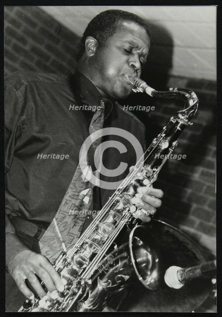 American saxophonist Rickey Woodard playing at The Fairway, Welwyn Garden City, Hertfordshire, 1999. Artist: Denis Williams