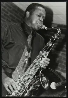 American saxophonist Rickey Woodard playing at The Fairway, Welwyn Garden City, Hertfordshire, 1999. Creator: Denis Williams