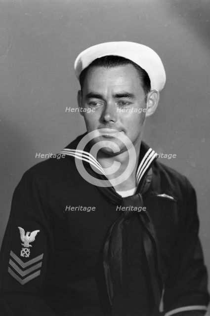 American sailor, 1940s. Creator: Cuba Photographic Studio.
