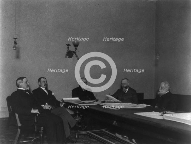 American Security Trust Co., Washington, D.C., 1901 - directors' meeting, 1901. Creator: Frances Benjamin Johnston.