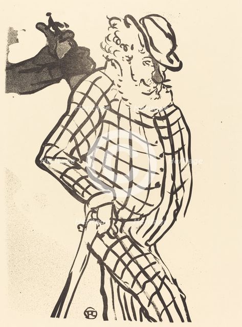 American Singer (Chanteur américain), 1893. Creator: Henri de Toulouse-Lautrec.