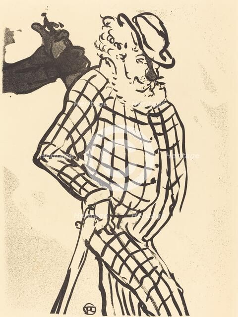 American Singer (Chanteur américain), 1893. Creator: Henri de Toulouse-Lautrec.