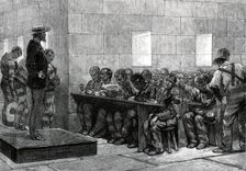 American Sketches: Blackwell's Island Penitentiary, New York - Dining-Room, 1876. Creator: Unknown