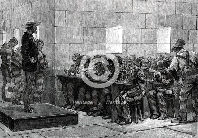 American Sketches: Blackwell's Island Penitentiary, New York - Dining-Room, 1876. Creator: Unknown.