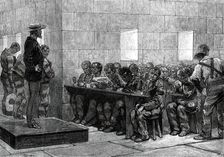 American Sketches: Blackwell's Island Penitentiary, New York - Dining-Room, 1876. Creator: Unknown