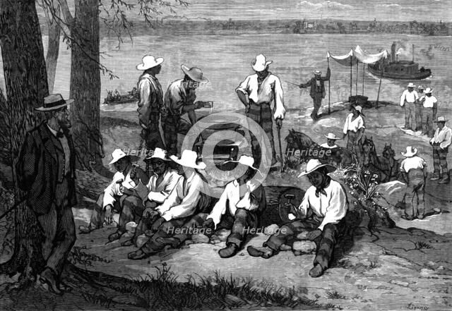 American Sketches: Prison Life in Blackwell's Island, New York - outdoor work, 1876. Creator: Unknown.