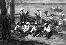 American Sketches: Prison Life in Blackwell's Island, New York - outdoor work, 1876. Creator: Unknown