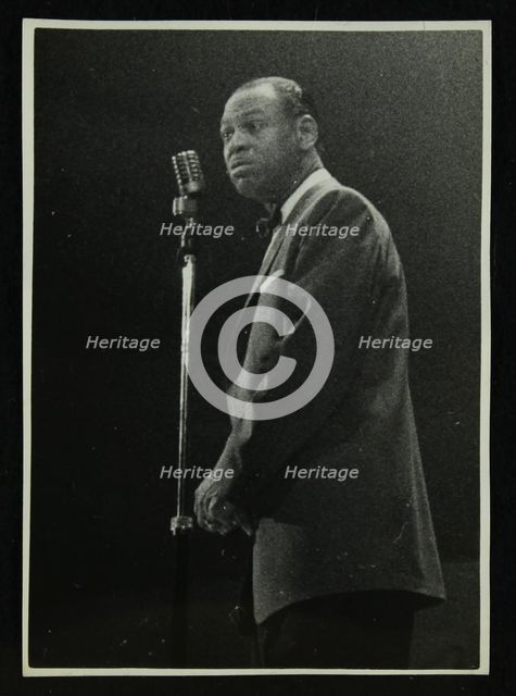 American pianist and bandleader Earl 'Fatha' Hines, 1950s. Creator: Denis Williams.