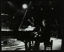 American pianist Dick Wellstood playing at Potters Bar, Hertfordshire, 1986. Creator: Denis Williams