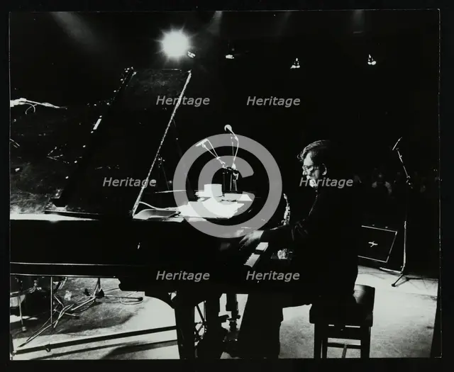American pianist Dick Wellstood playing at Potters Bar, Hertfordshire, 1986. Creator: Denis Williams.