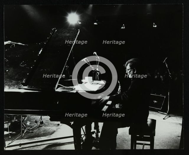 American pianist Dick Wellstood playing at Potters Bar, Hertfordshire, 1986. Creator: Denis Williams.