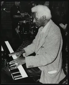 American pianist Mal Waldron playing at The Fairway, Welwyn Garden City, Hertfordshire, 2 May 1999. Creator: Denis Williams