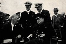 American President and British Premier 14 August 1941, (1945). Creator: Unknown