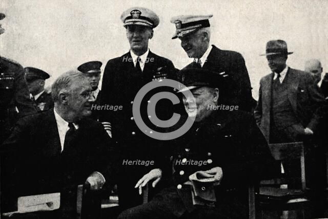 'American President and British Premier', 14 August 1941, (1945). Creator: Unknown.