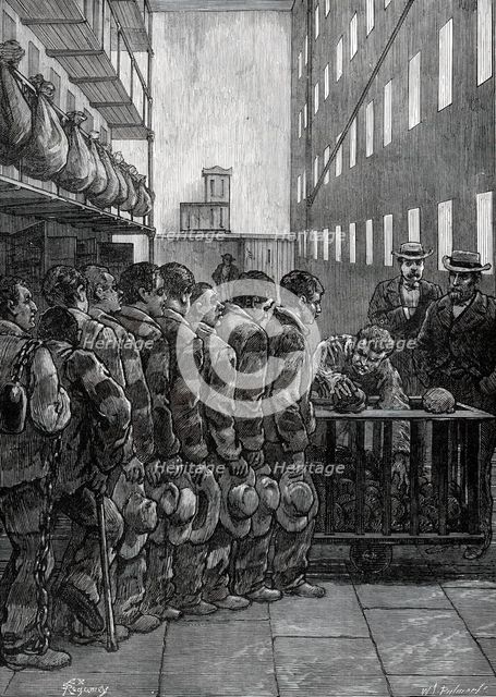 American Prison Life, Blackwell's Island, New York: Dinner-Time, 1876. Creator: Unknown.
