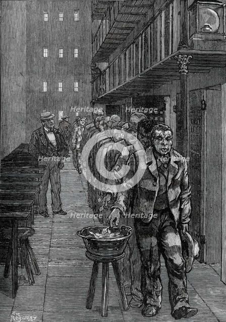 American Prison Life, Blackwell's Island, New York: Dinner-Time, 1876. Creator: Unknown.