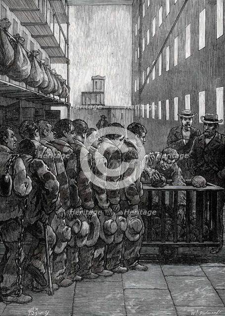 American Prison Life, Blackwell's Island, New York: Dinner-Time, 1876. Creator: Unknown.