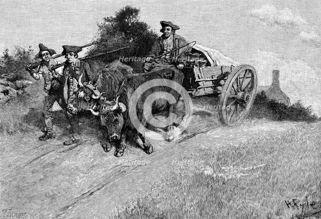 American War of Independence, 1775, (1875). Artist: Unknown