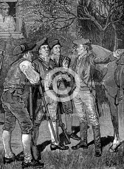 American War of Independence, 1775, (1886). Artist: Unknown
