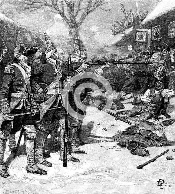American War of Independence, 1770, (1883). Artist: Unknown