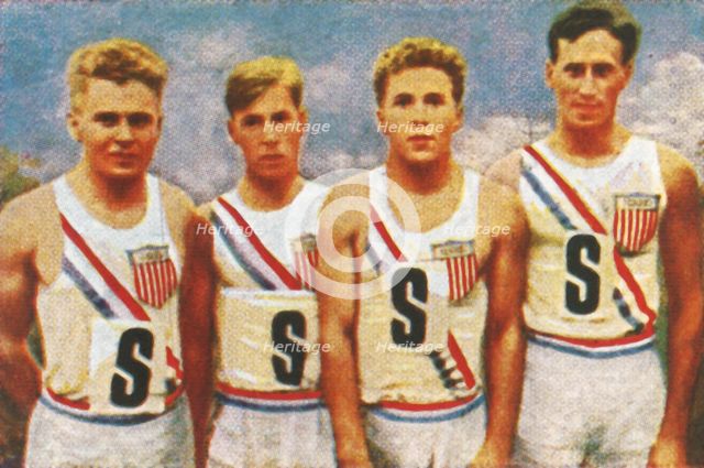 American team, 4 x 100m relay, 1928. Creator: Unknown.
