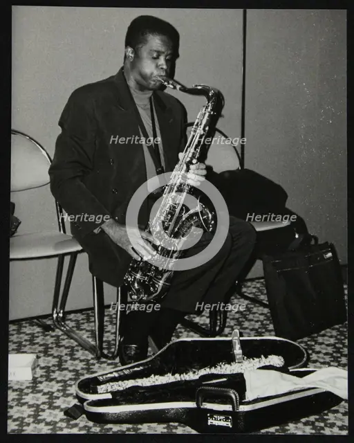American tenor saxophonist Rickey Woodard at The Fairway, Welwyn Garden City, Hertfordshire, 1996. Creator: Denis Williams.