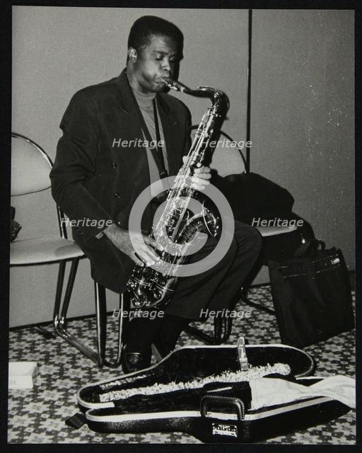 American tenor saxophonist Rickey Woodard at The Fairway, Welwyn Garden City, Hertfordshire, 1996. Creator: Denis Williams.