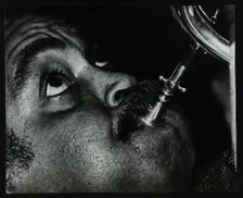American trumpet and flugelhorn player Art Farmer at The Bell, Codicote, Hertfordshire, 1983. Creator: Denis Williams