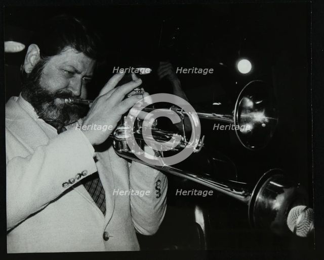 American trumpeter Bobby Shew performing at The Bell, Codicote, Hertfordshire, 19 May 1985. Creator: Denis Williams.