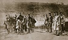 American troops march into Germany, 1918. Creator: Unknown