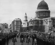 American Troops Marching Through London, 1942. Creator: British Pathe Ltd