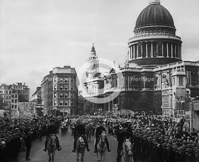 American Troops Marching Through London, 1942. Creator: British Pathe Ltd.
