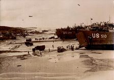 American troops disembark, Normandy, 6th June 1944